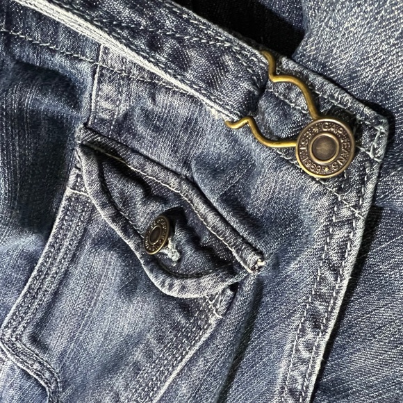 EUC. Vintage [GAP] Cotton Denim Blue Jean Wide Leg 90s Overalls | VNTG · XXL - Picture 9 of 12